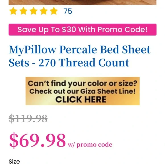 NIB MY PILLOW Percale King Size Sheet Set in Lovely Neutral Sand Color - Picture 2 of 2